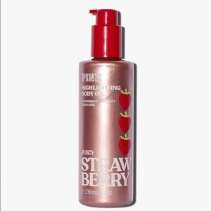 🍓🆕️ VS PINK Juicy Strawberry Highlighting Body Oil